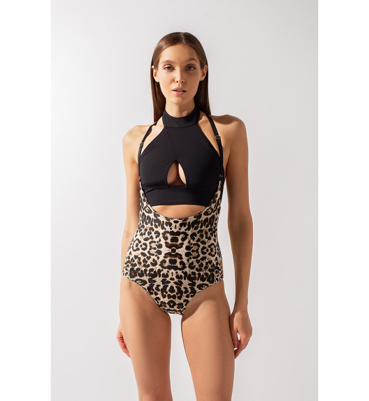 Шорты-Подтяжки двухсторонние Black-Leopard Shark