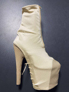 Защита-Чулок на стрипы бежевая Lace