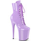 Ботильоны на платформе Pleaser лавандовые лаковые FLAM1020/LV/M