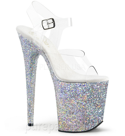 Стрипы силиконовые Pleaser белые FLAM808LG/C/SG