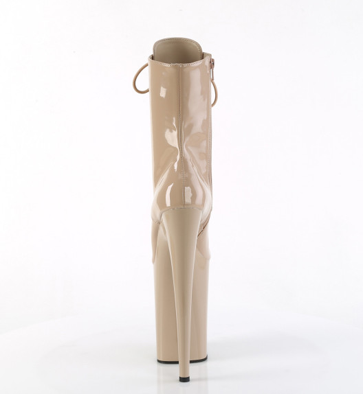 Ботильоны на платформе Pleaser бежевые INF1020/ND/M