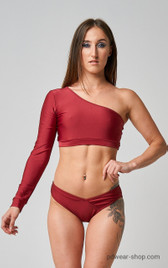 Топ бордовый One Shark