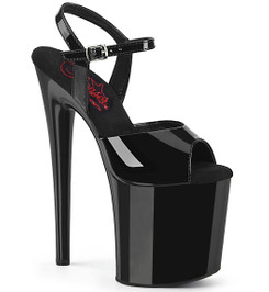 Босоножки на платформе Pleaser черные NAU809/B/M