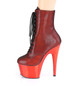 Ботильоны на платформе Pleaser красные ADO1020HFN/RHG/RCH