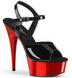 Стрипы Pleaser черные DEL609/B/RCH