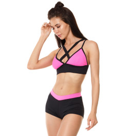 Топ черный с розовым Air Star