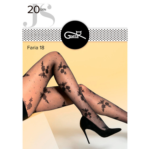 Колготки черные FARIA 18 Gatta
