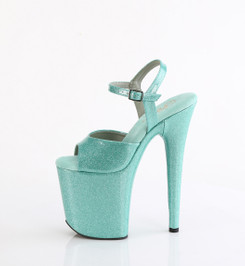 Стрипы Pleaser голубые с блеском FLAM809GP/AQG/M