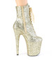 Ботильоны на платформе Pleaser золотые FLAM1020GWR/GG/M