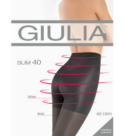 Колготки черные SLIM 40 Giulia