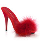 Тапочки на шпильке Pleaser красные POISE501F/RSA/M