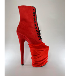 Защита на стрипы красная бархатная I-Style