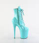 Ботильоны на платформе Pleaser бирюзовые FLAM1020/AQ/M