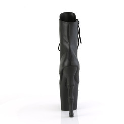 Ботильоны на платформе Pleaser черные с черепом RAPT1020/BPU/M