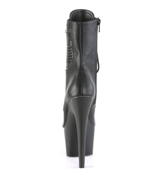 Ботильоны на платформе Pleaser черные ADO1020PK/BPU/M