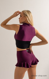 Шорты сливовые с воланами Sun Shark
