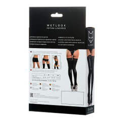 Чулки черные "Eliza"