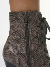 Туфли Хилсы Estrella Pro коричневая змеиная кожа ESP909BRSN