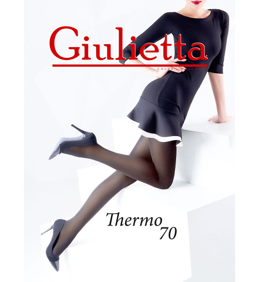Колготки черные THERMO 70 Giulietta