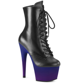 Ботильоны на платформе Pleaser индиго ADO1020BP/BPU/BLU-PP