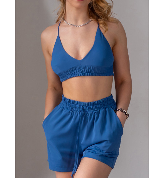 Топ голубой Bralet I-Style