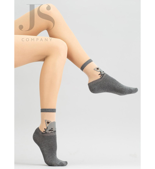 Носки серый меланж WS2 CRYSTAL 020 Giulia