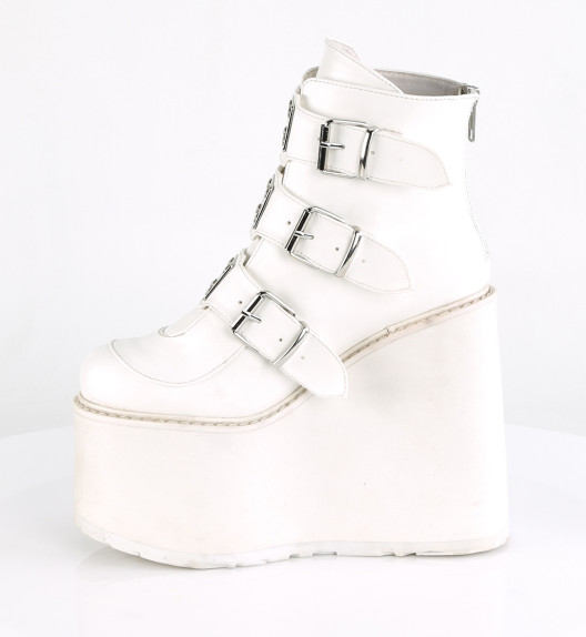 Ботинки Demonia белые SWI105/WVL