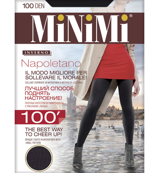 Колготки черные NAPOLETANO 100 Minimi