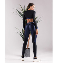 Лосины My Heart Will Go On "Black & Total Blue" Bona Fide