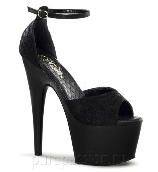 Босоножки Pleaser черные  ADO768/BSA-BLC/M