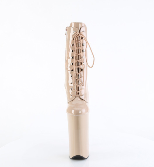 Ботильоны Pleaser бежевые лаковые BEY1020/ND/M