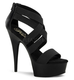 Туфли Pleaser черные DEL669/B/M