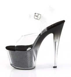 Босоножки на платформе Pleaser черные SKY308G-T/C/BGI