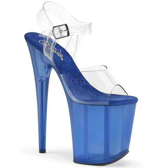 Стрипы Pleaser синие FLAM808T/C/BLU