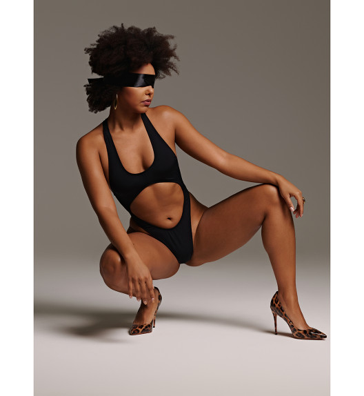 Боди черное Celestina Shark