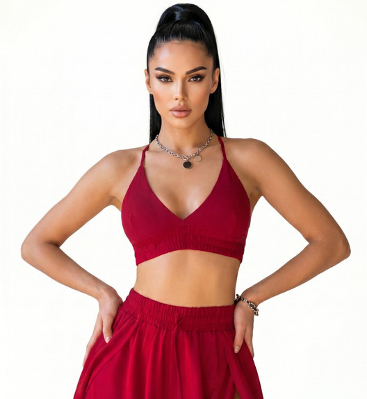 Топ бордовый Bralet I-Style