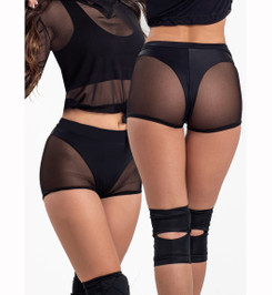 Велосипедки черные из сетки Shadow Мини I-Style