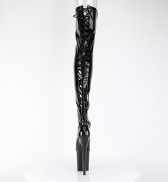 Ботфорты на платформе Pleaser черные FLAM3850/B/M