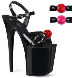 Стрипы Pleaser черные FLAM809GB/B/M