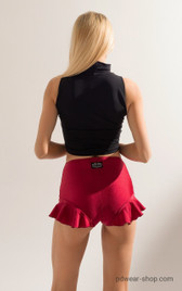 Шорты бордовые с воланами Sun Shark