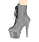 Ботильоны на платформе Pleaser серые ADO1020HFN/SHG/PWCH