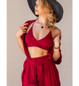Топ бордовый Bralet I-Style