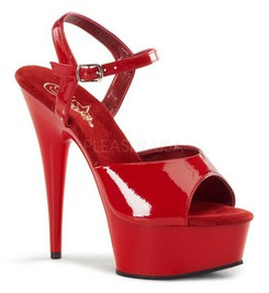 Стрипы Pleaser красные DEL609/R/M