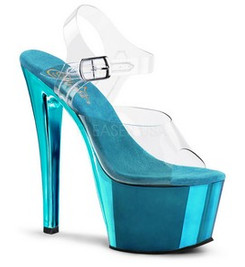 Туфли Pleaser голубые SKY308/C/TECH