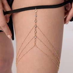 Украшение на бедро золотистое