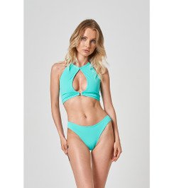 Топ голубой Cherry Shark