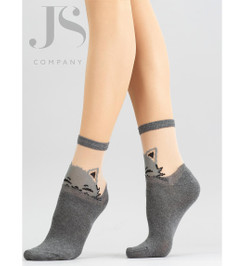 Носки серый меланж WS2 CRYSTAL 020 Giulia