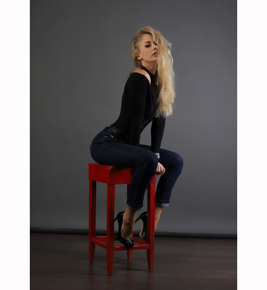 Боди черное VIXEN I-Style