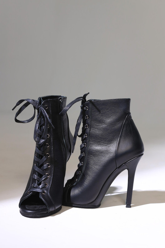 Туфли хилсы Estrella Lux черные ESL1101BL