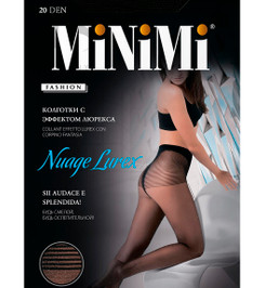 Колготки черные NUAGE LUREX 20 Minimi